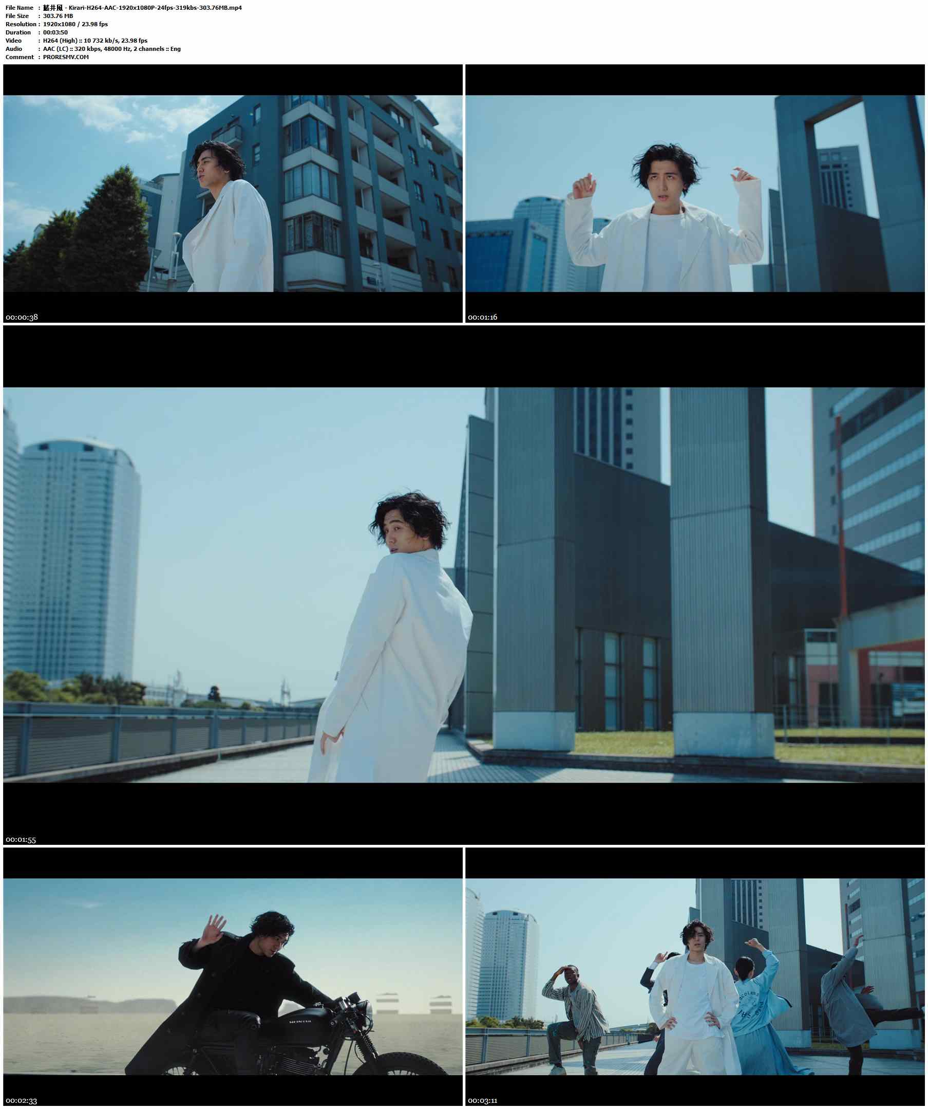 藤井風 - Kirari.2023-H264-AAC-1920x1080P-24fps-319kbs-303.76MB官方MV_高清MV